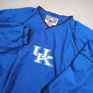 Vintage University Kentucky UK Wildcats NCAA Windbreaker Pullover Size Large